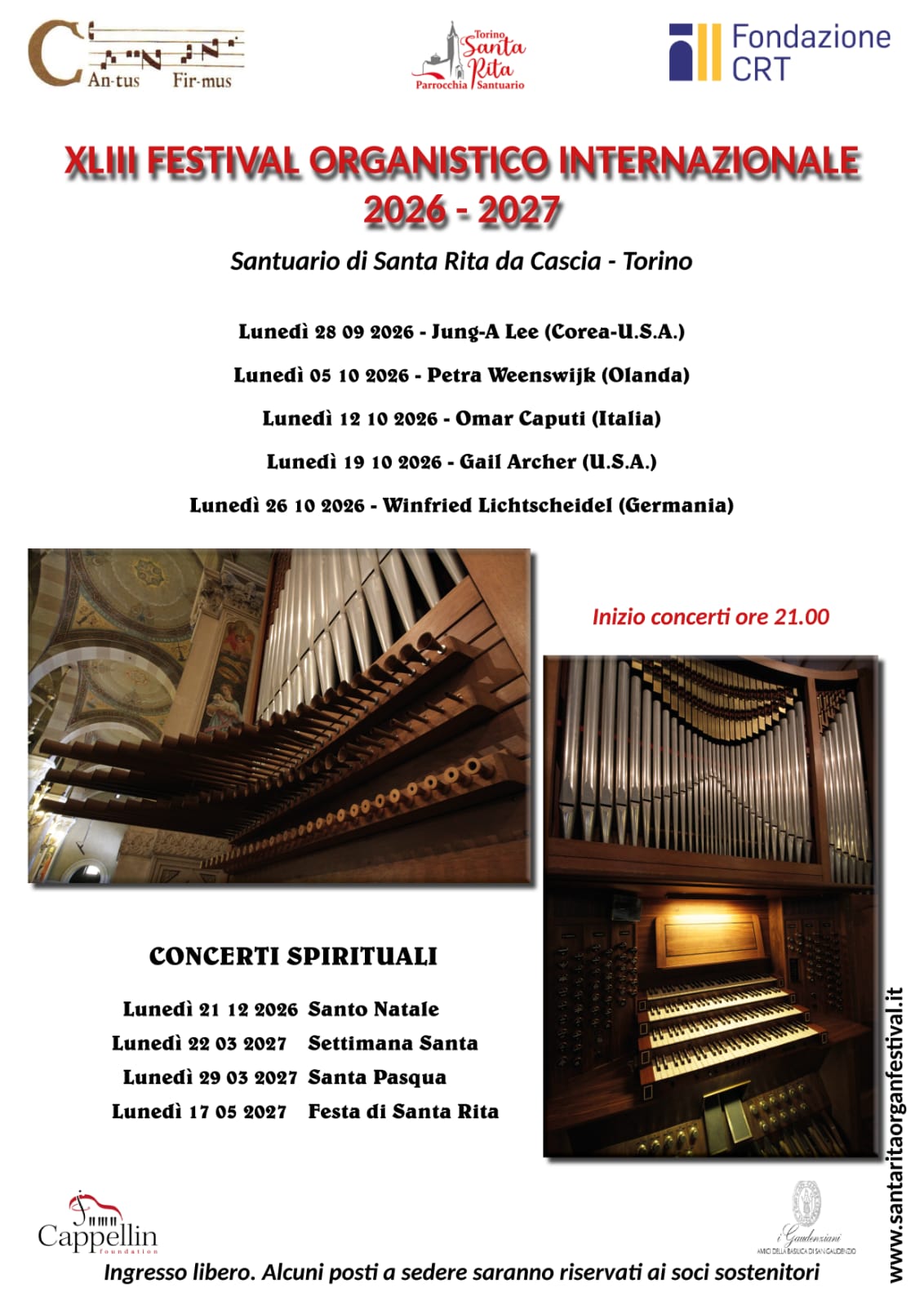 Festival organistico 2026-27